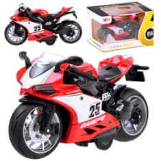 JOKOMISIADA Diecast model Motocykel s povrázkovou hračkou ZA3933