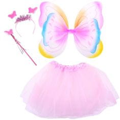 JOKOMISIADA Fairy Wings Magic Wand Čelenka Ball Butterfly Za1271