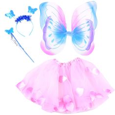 JOKOMISIADA Fairy Wings Magic Wand Čelenka Ball Butterfly Za1271