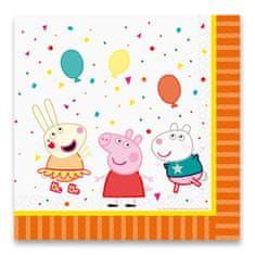 Peppa Pig Papierové obrúsky 33 x 33 cm, 16 ks