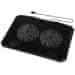HAMA chladiaci stojan pre notebook Black/ 13,3" až 15,6"/ USB/ LED podsvietenie/ čierny