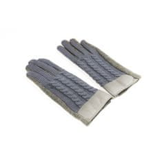 eCa  REK28 Dámske rukavice sa vyšívané šedé