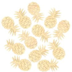Drevené ananásy 6cm - žlté 6ks