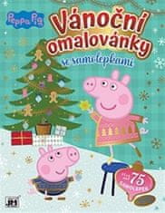 Jiri Models Vianočné omaľovánky so samolepkami - Peppa Pig