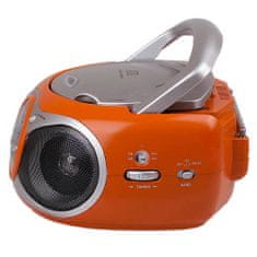 Trevi Prehrávač , CD 512/ORG, prenosný, CD, CDR/RW, FM, LED displej, 230 V/6xC, farba oranžová