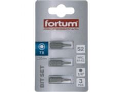 Fortum Hrot TORX, sada 3ks, T 8x25mm, S2