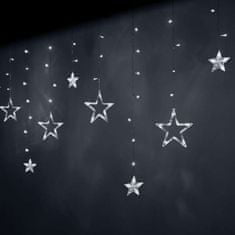 HADEX Vianočné osvetlenie 138LED STAR LIGHT CURTAIN, studená biela