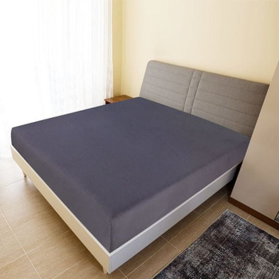 Vidaxl Plachty Jersey antracitové 2 ks 100x200 cm bavlna