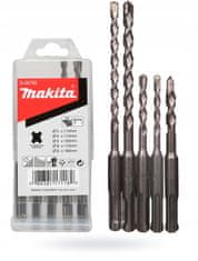 Makita 5 vrtákov do betónu SDS+ 5 kusov D-00795