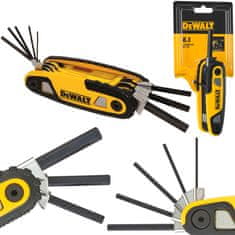 DeWalt HEX imbusové kľúče 8ks vreckové