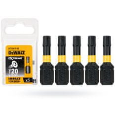 DeWalt T20 x 25 mm 5 ks rázový torzný bit