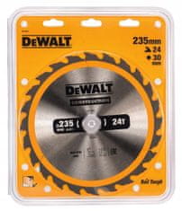 DeWalt Pílový kotúč na rezanie dreva 235mm 30mm 24z DT1954