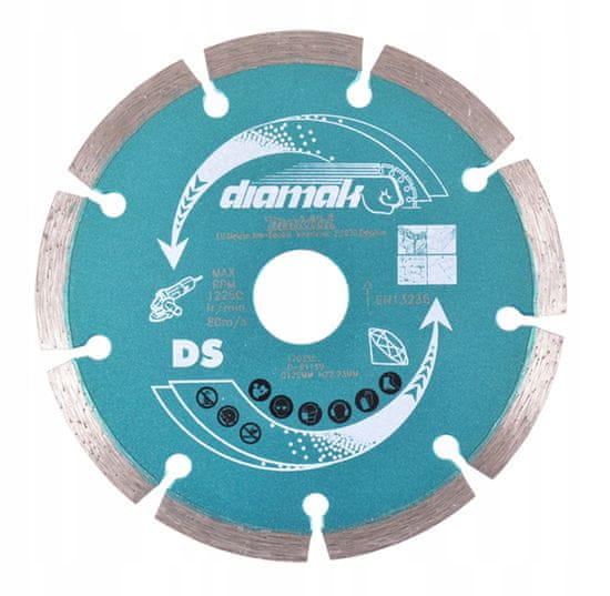 Makita Diamantový kotúč segment 125 Diamak D-61139