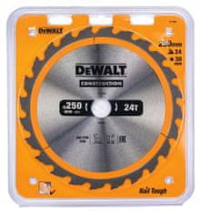 DeWalt Pilový kotúč na drevo 250mm 30mm 24z DT1956