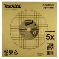 Makita 5 kovových kotúčov na oceľ 355x3mm B-10665-5