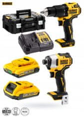 DeWalt Skrutkovač DCK2062D2T DCD709 + kľúč DCF809