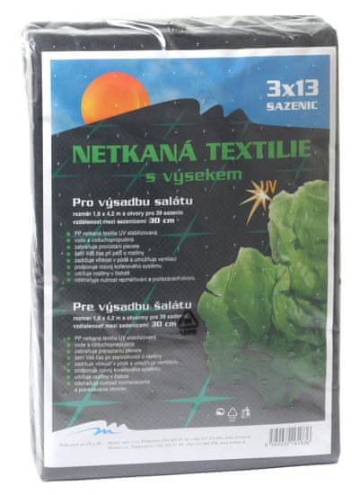 Neotex / netkaná textília Rosteto - výsek čierny 45g - šaláty šírka 1,6 x 4,2 m