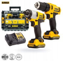 DeWalt DCK211D2T 10,8V vŕtačka-wkr + sada skrutkovačov