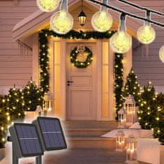 Cool Mango Slnečné vianočné svetielka, ambientný svetelný reťaz, girlanda (30 svetielok) - Christmas Bulbs