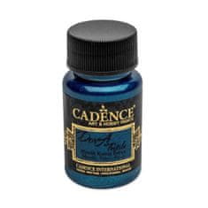 Cadence metalická barva na textil 50 ml - tmavě modrá