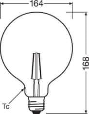 Osram OSRAM Vintage 1906 LED CL GLOBE125 FIL GOLD 22 non-dim 2,5W / 825 E27