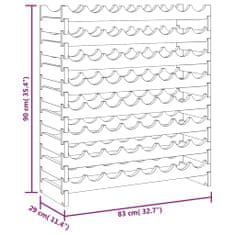 Vidaxl stojan na víno 83x29x90 cm masívna borovica