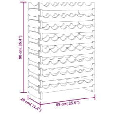 Vidaxl stojan na víno 65x29x90 cm masívna borovica