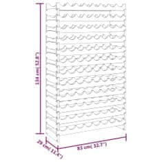 Vidaxl stojan na víno 83x29x134 cm masívna borovica