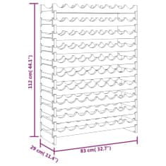 Vidaxl stojan na víno 83x29x112 cm masívna borovica