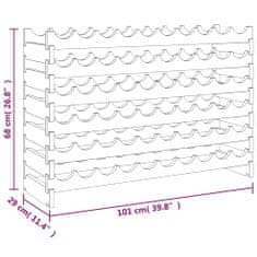 Vidaxl stojan na víno 101x29x68 cm masívna borovica