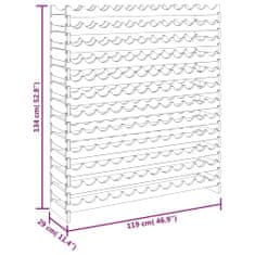 Vidaxl stojan na víno 119x29x134 cm masívna borovica
