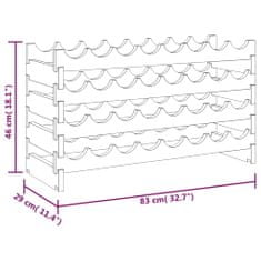 Vidaxl stojan na víno 83x29x46 cm masívna borovica
