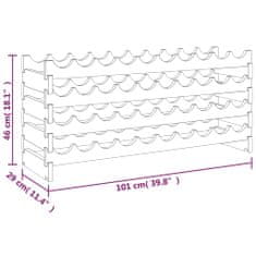 Vidaxl stojan na víno 101x29x46 cm masívna borovica
