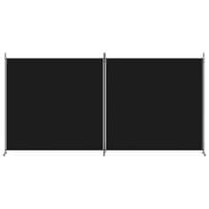 Petromila vidaXL 2-panelový paraván čierny 348x180 cm látkový