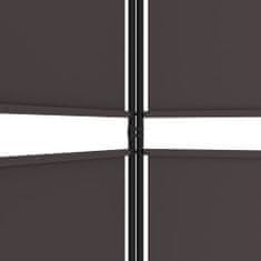 Vidaxl 3-panelový paraván hnedý 150x180 cm látka