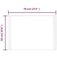 Petromila vidaXL LED kúpeľňové zrkadlo 70x50 cm