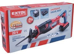 Extol Premium Píla chvost aku SHARE20V, 20V Li-ion, bez batérie a nabíjačky