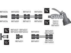 Extol Premium Spojka na hadicu, 3/4", MOSADZ