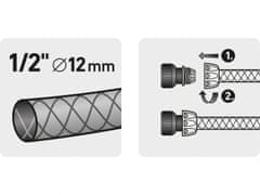 Extol Premium Rýchlospojka na hadici, 1/2", STOP ventil, MOSADZ