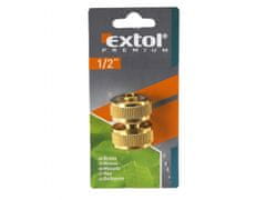 Extol Premium Spojka na hadicu, 3/4", MOSADZ