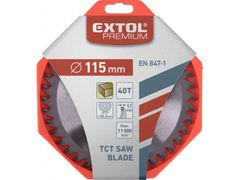 Extol Premium Kotúč pílový s SK plátky, O 115x2,2x22,2mm, 40T