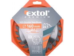 Extol Premium Kotúč pílový s SK plátky, O 160x2,6x20mm, 24T