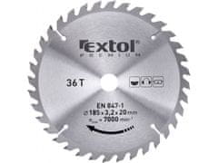 Extol Premium Kotúč pílový s SK plátky, O 185x3,0x20mm, 36T