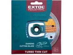 Extol Industrial Kotúč diamantový rezný, turbo Thin Cut, suché i mokré rezanie, O 150x22,2x1,8mm