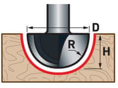 Extol Premium Fréza predný oblá (vypuklá) do dreva, R6,3 x D12,7 x H10