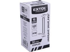 Extol Premium Spona nastreľovacia, 3000ks, 30mm, 5,7x1,2x1mm