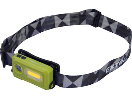 Extol Light čelovka 140lm, USB nabíjanie, LED+COB LED