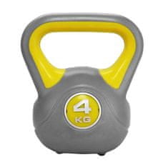 Sportvida KETTLEBELL POTAŽENÝ VINYLOM VÁHA 4 KG 