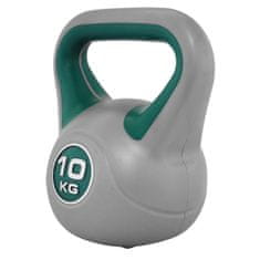 Sportvida KETTLEBELL POTAŽENÝ VINYLOM VÁHA 10 KG 