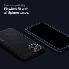 Spigen Ochranné Tvrdené Sklo Alm sklo Fc 2-Pack iPhone 12 Pro Max Black